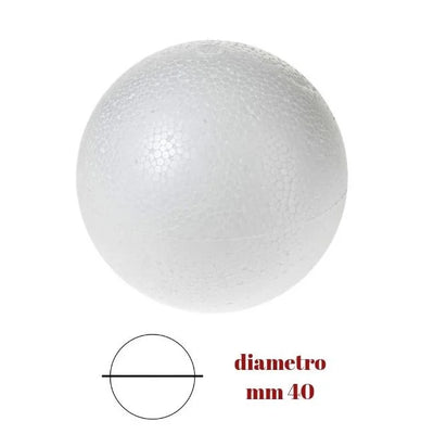 Styrofoam sphere ø mm 40 item 816/40 pieces 50