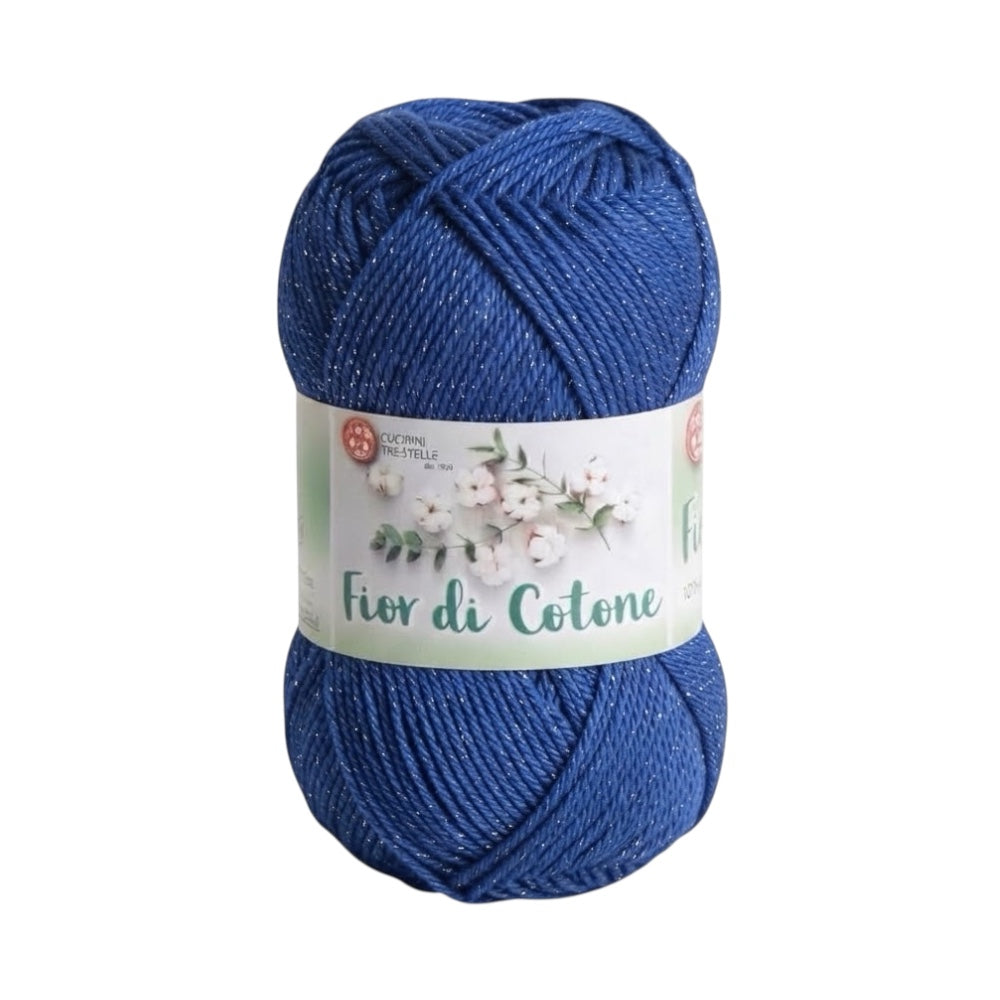 Cotton flower crochet thread cotton mix lurex item 3604 10 balls