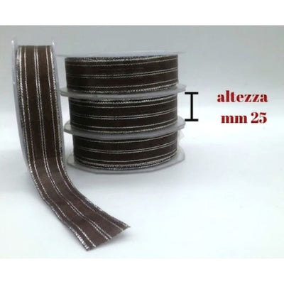 Lamé worked ribbon h mm 25 item V121/26 20 meters