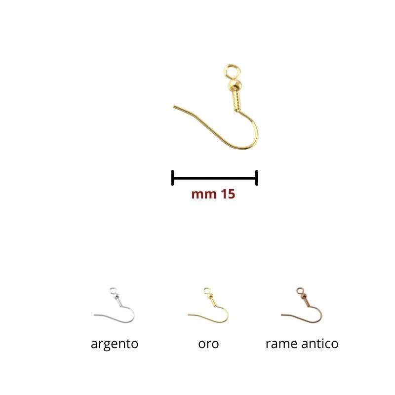 Earwires h mm 21 item FF035
 50 pieces