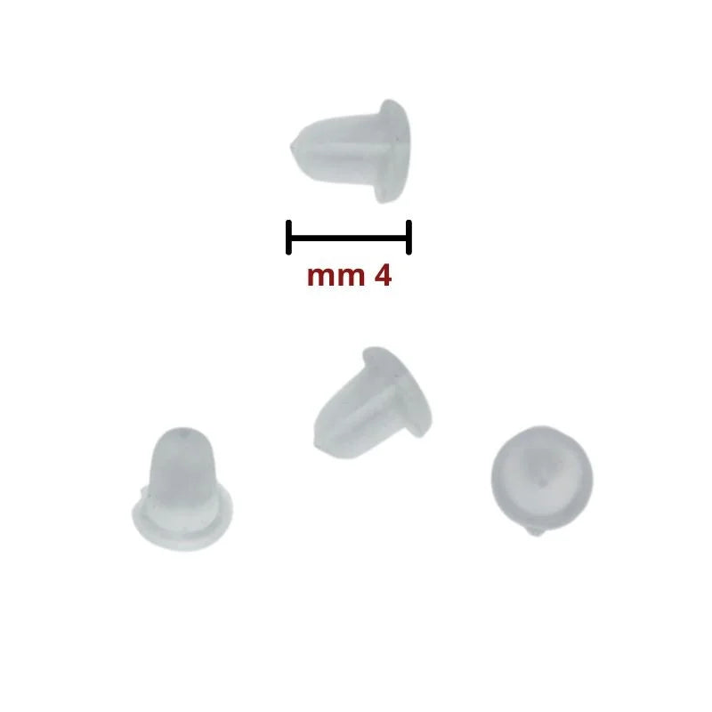 Earring rubber item FF319 200 pieces