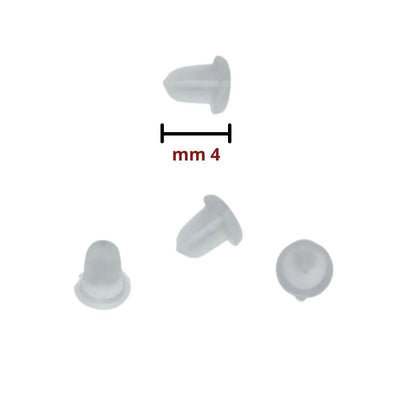 Earring rubber item FF319 200 pieces