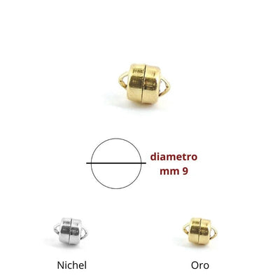 Magnetic closure mm 9 item FF182 pieces 12