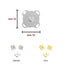 Brass magnetic bag magnet 15 x 15 mm item FF439/15 pieces 12