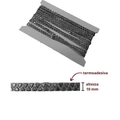 Iron-on edge with stones h cm 1 item 406 meters 4.5