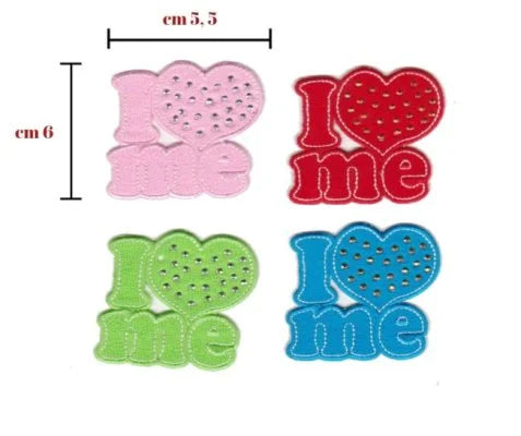 Iron-on application for fabric item 582/B, 4 pieces