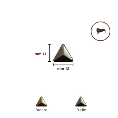 Borchia forma triangolo articolo BRT11 pezzi 100