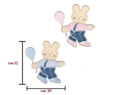 Iron-on application for fabric item 245/A 2 pieces