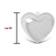 Transparent plastic heart h 10 cm item 2005/100
