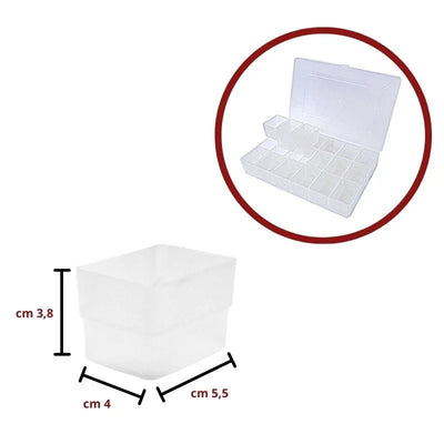 Removable plastic-coated box, 18 pieces