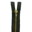 85cm brass metal zipper combo (2 sliders) 5mm divisible chain