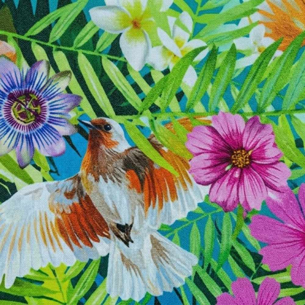 Tessuto fantasia in poliestere h 140 cm articolo Cotton stamp