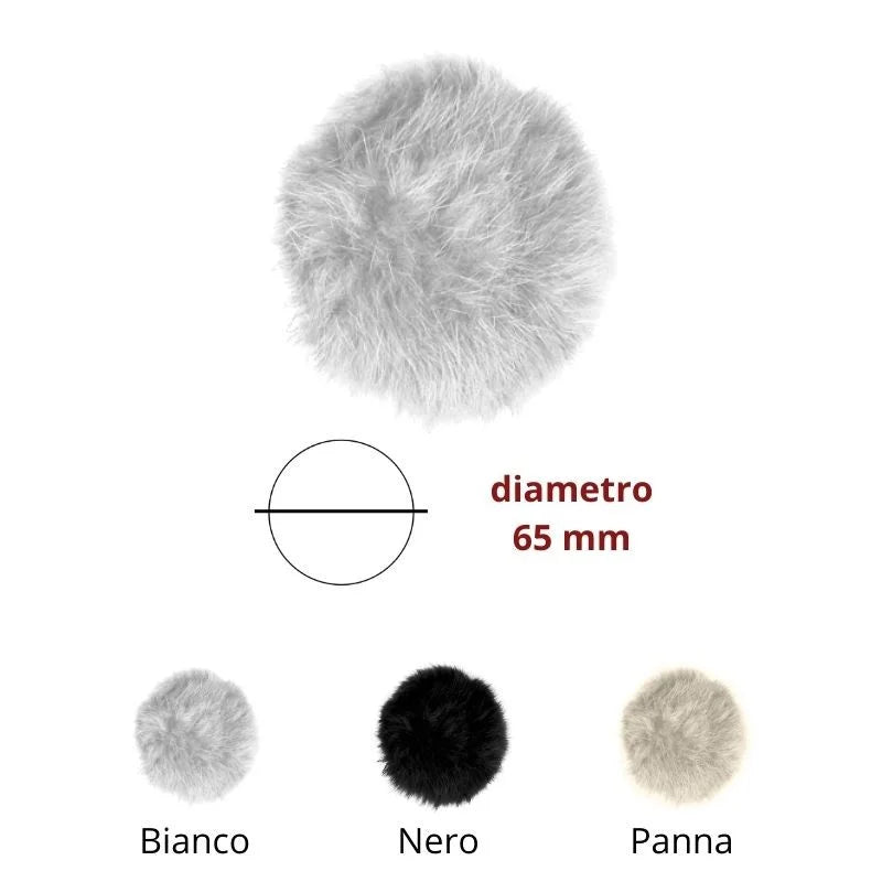 Rabbit pompom ø mm 65 item K1191/65 pieces 4