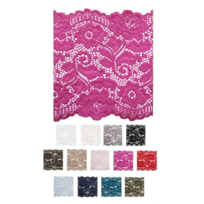 Pizzo elastico h cm 15 articolo LS304 metri 20