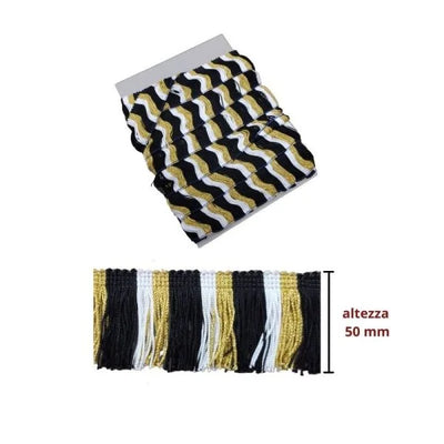 Multicolor fringe h cm 5 lurex article 40318 10 meters