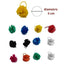 Pompon rafia ø cm 3 articolo 41625 pezzi 12