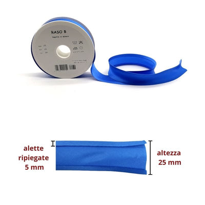 Sbieco in raso h mm 25/5/5 Topp
metri 20