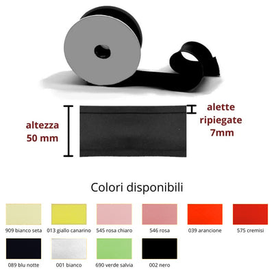 Sbieco in raso h mm 50/7/7 Topp
metri 20