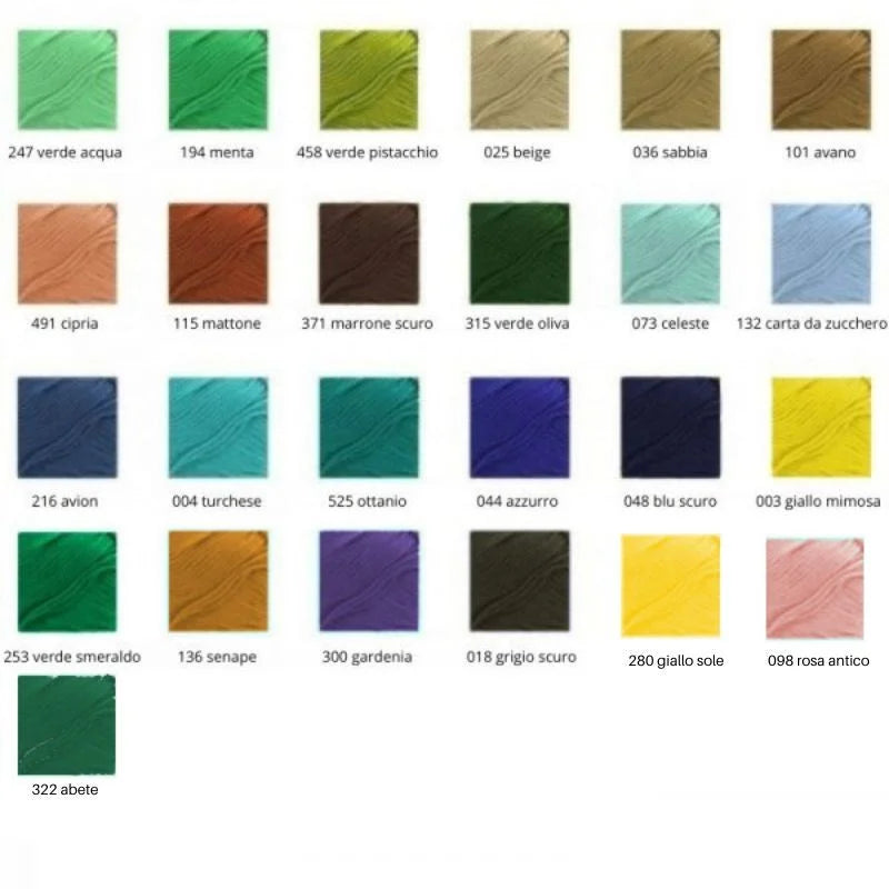 Fior di cotone filo per uncinetto 100% cotone 50 gr articolo 0360 gomitoli 10