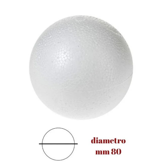Styrofoam sphere ø mm 80 item 816/80 pieces 23