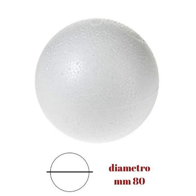 Styrofoam sphere ø mm 80 item 816/80 pieces 23