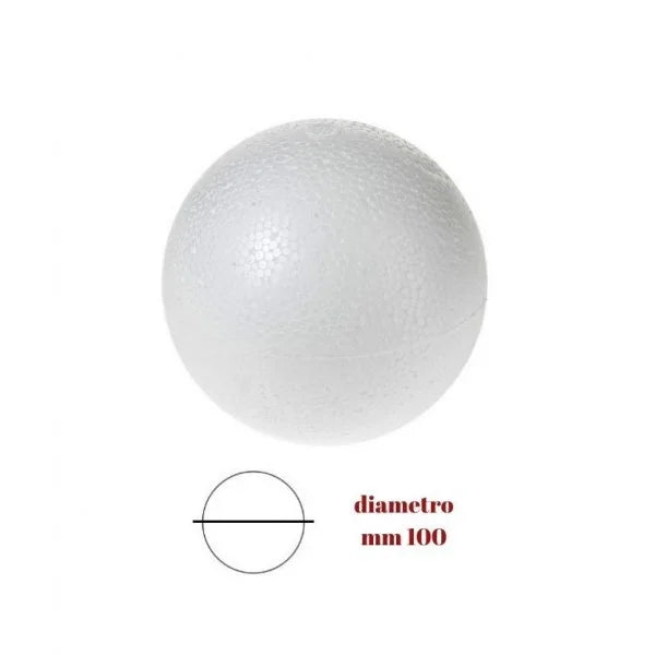 Sfera polistirolo ø mm 100 articolo 816/100 pezzi 15