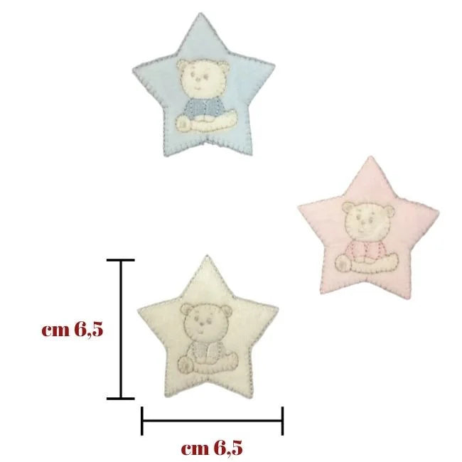 Iron-on application for fabric item 691/B, 3 pieces