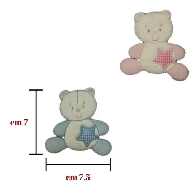 Iron-on application for fabric item 503/B, 3 pieces