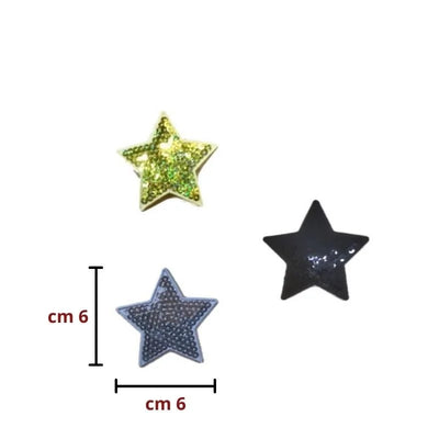 Iron-on sequin application item 9945 3 pieces