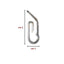 Ganci per tenda a proboscide trasparente lunghezza cm 2 articolo ARG688C pezzi 1000