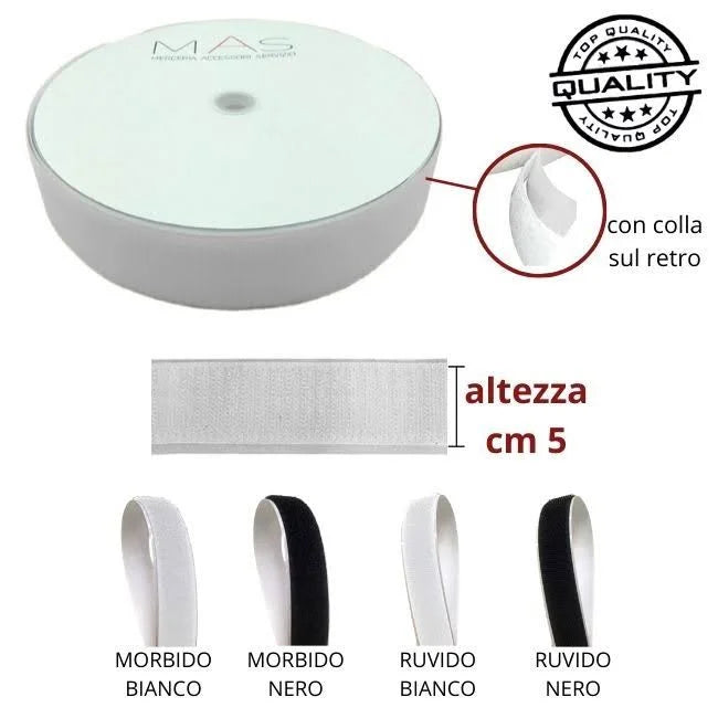 Adhesive Velcro h cm 5 article V35 A Mas meters 25