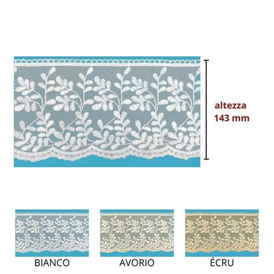 100% polyester tulle lace h 14.3 cm item 60116 10 meters