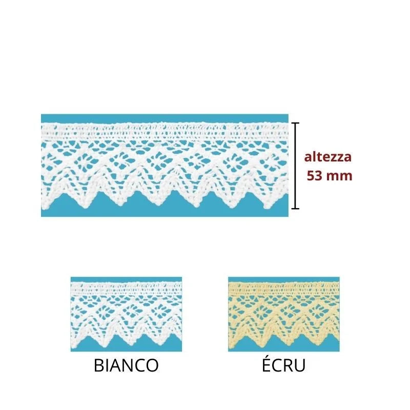 Merletto in cotone articolo 264 metri 10