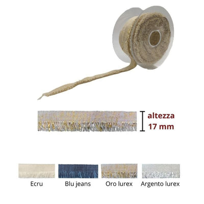 Mini frangia H mm 17 articolo SF-1
metri 20