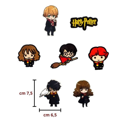 Harry Potter fabric adhesive and iron-on application item EMHP000 7 pieces