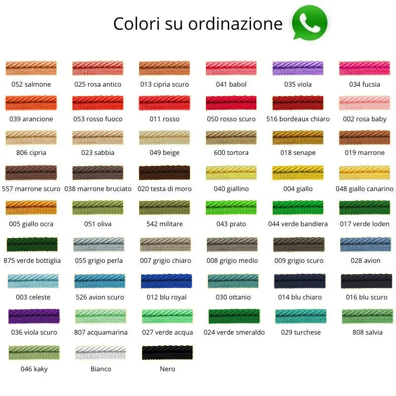 Cordone con profilo ø mm 6,5 articolo 2560/05 metri 20