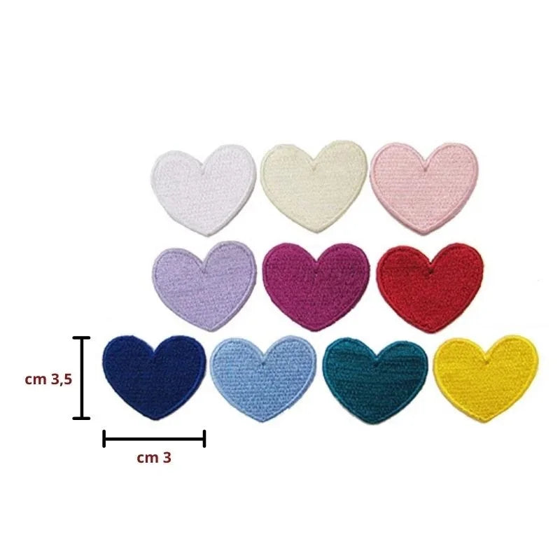 Iron-on application for fabric item 735B, 10 pieces