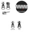 8mm plastic chain zip slider with low tooth carriage