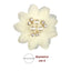 Applicazione da cucire fiorellino in cotone e organza con perline e strass