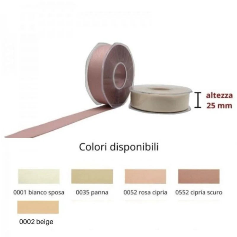 Polycotton ribbon h 25 mm article A600/25 25 meters