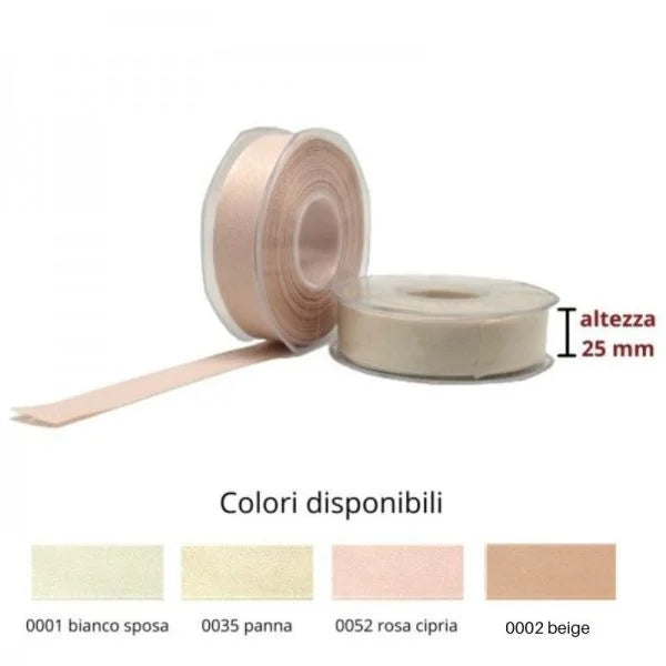 Satin ribbon h 15 mm item D13/15 25 meters