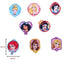 Iron-on application for Disney Princess fabric item EMPRI00 8 pieces