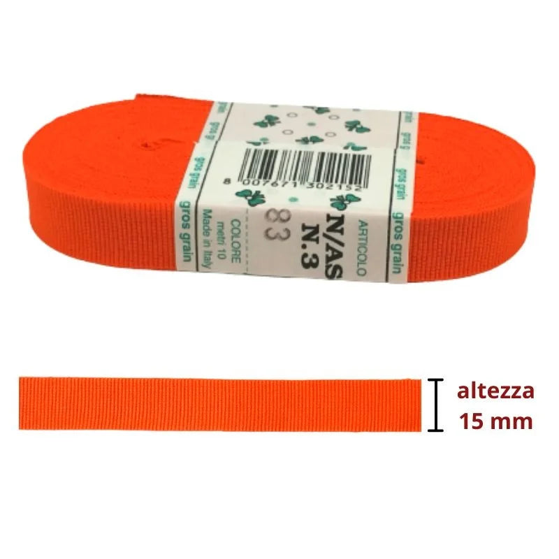 Gros canetè n 3 h 1,5 cm cotone articolo N/AS3 metri 10