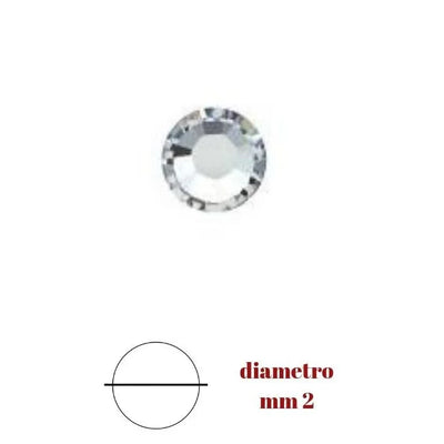 Cartella strass termoadesiva ø mm 2 (ss6) articolo 2/1TA06 pezzi 144