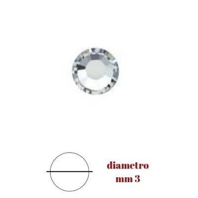 Cartella strass termoadesiva ø mm 3 (ss10) articolo 2/1TA10 pezzi 144