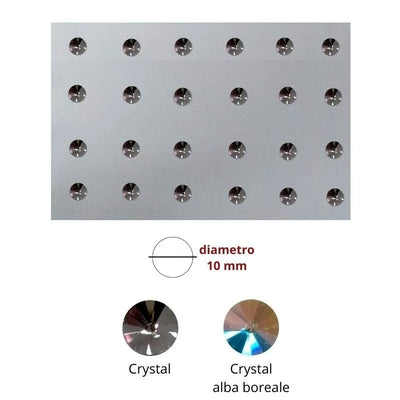 Strass termoadesivo ø mm 10 (ss48) articolo 2/1TAR10 pezzi 24