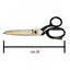 Scissors with black handle No. 10, length 25 cm, item 73610