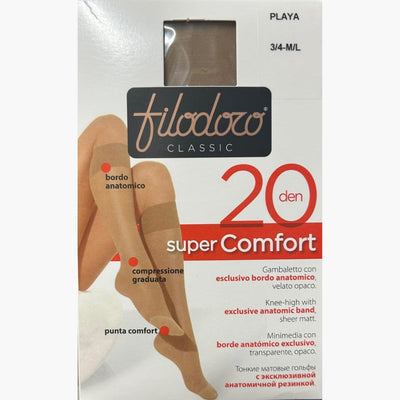 Gambaletto super comfort 20 den velato opaco Filodoro paia 6