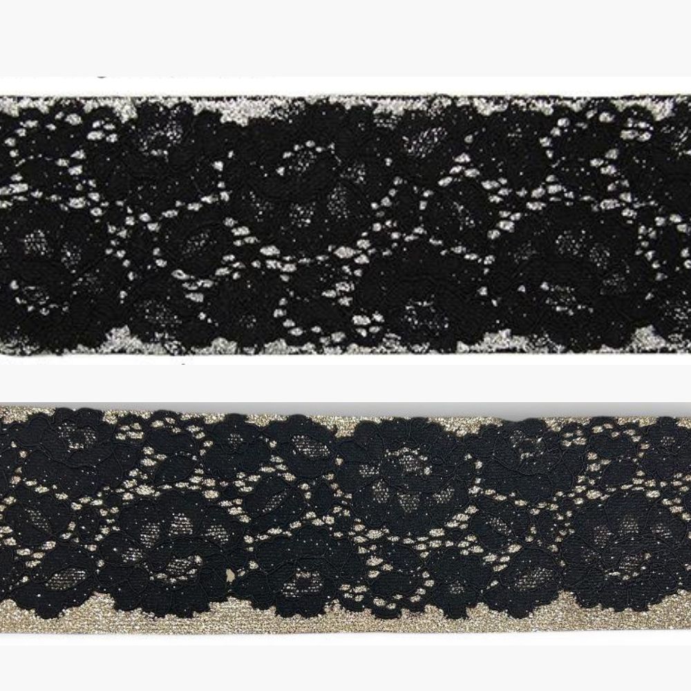 Bordo elastico in pizzo h cm 6 articolo 2258 metri 8,70