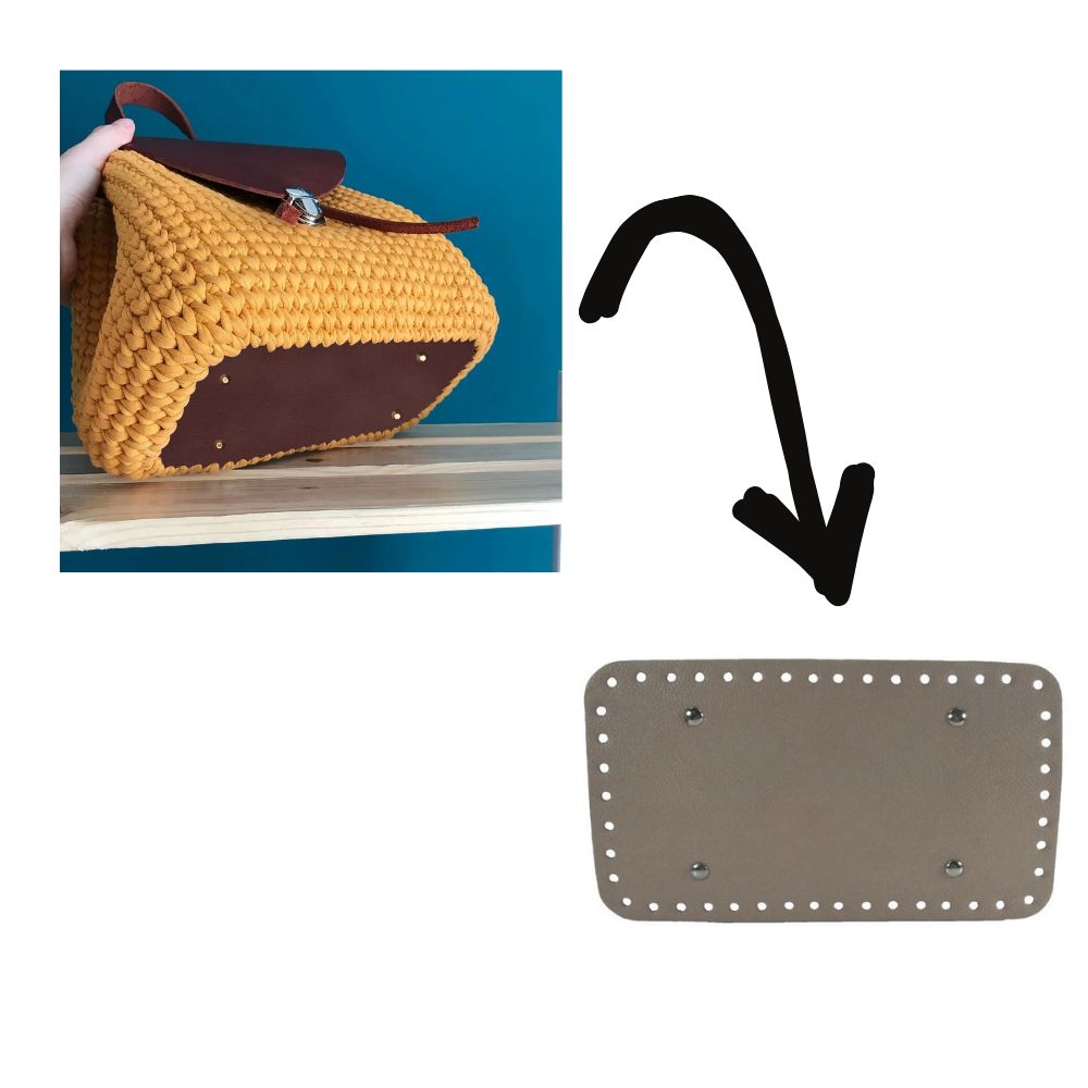 Accessori borsa fondo rettangolare cm 24 X 14 articolo MA134